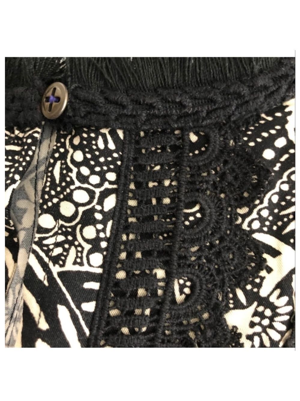 Anthropologie Holding Horses Suraja Paisley Tunic Dress High Low Fringe 4 - Picture 7 of 10